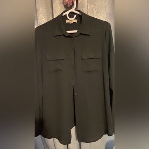 Black button up shirt
